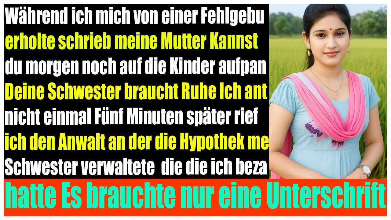 Nach Fehlgeburt fragte meine Mutter, ob ich trotzdem babysitte