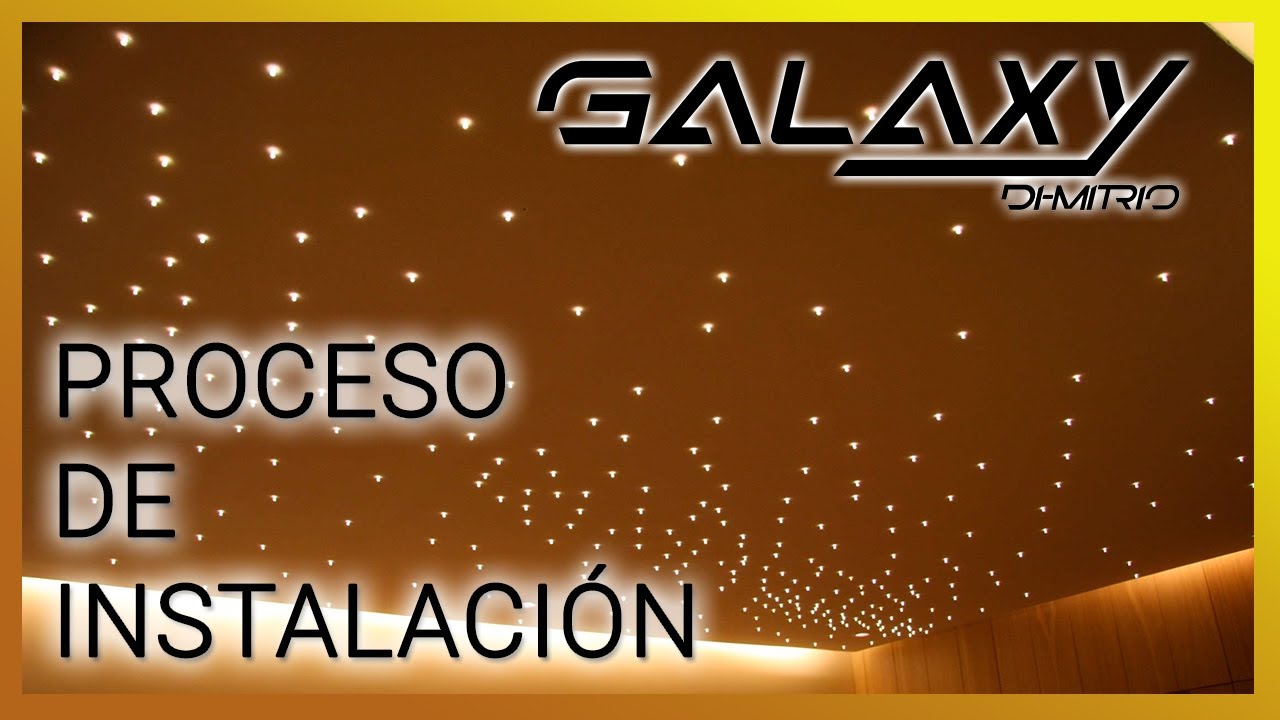 Cielo estrellado Dormitorio Blanco Mate con fibra óptica RGB - Proceso de Instalación
