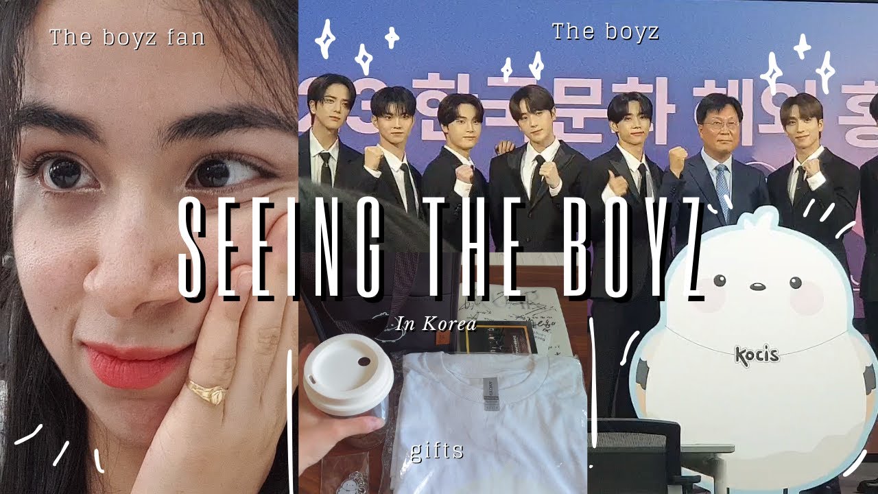SEEING THE BOYZ IN KOREA | K-influencers, the boyz album, free gifts? | @hjihye_gbm