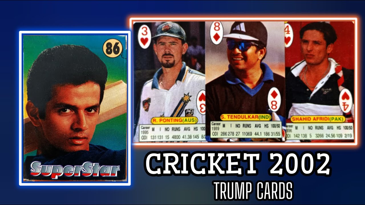 CRICKET 2002 TRUMP CARDS || UNIVERSAL PRODUCTS