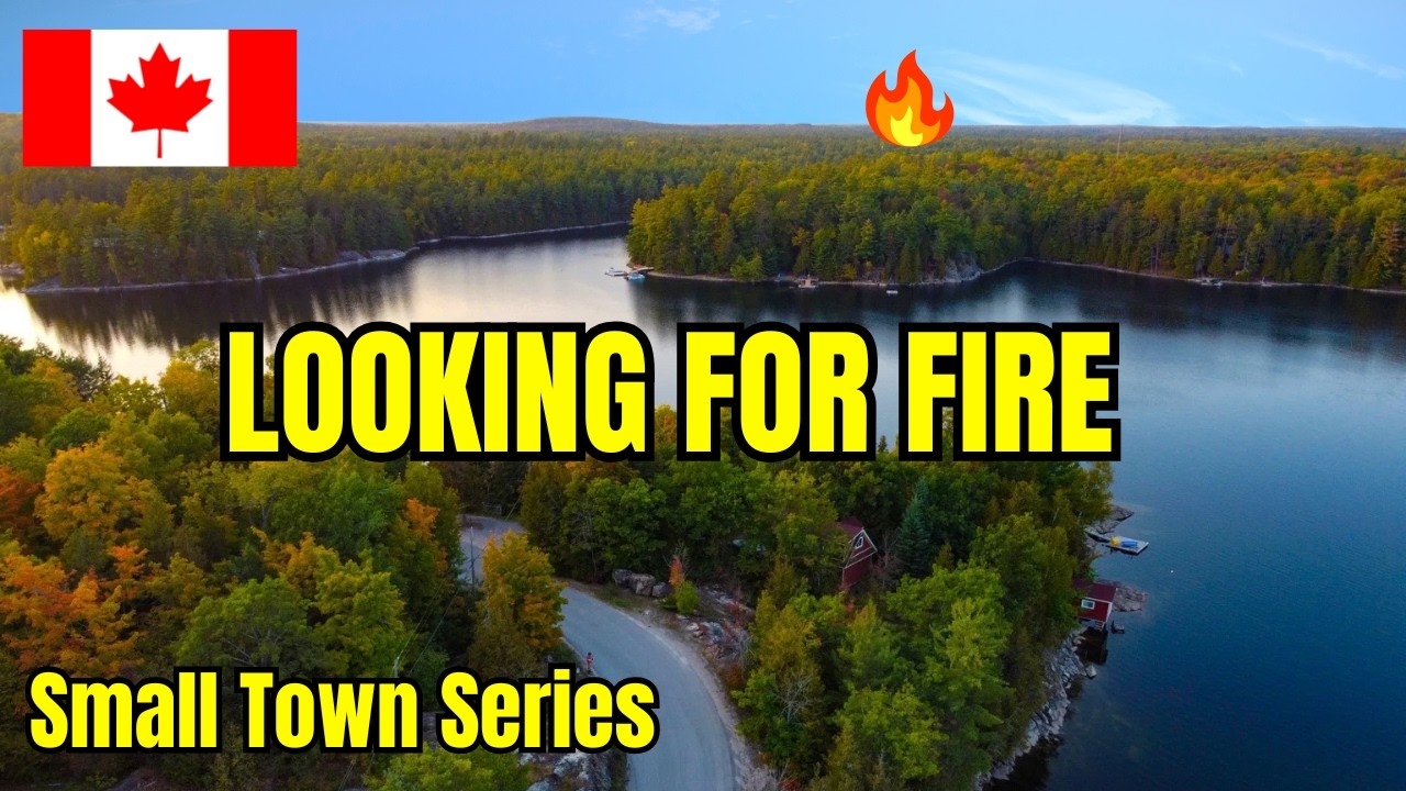 Kinmount To Burnt River Drive Passing The Forest Fire