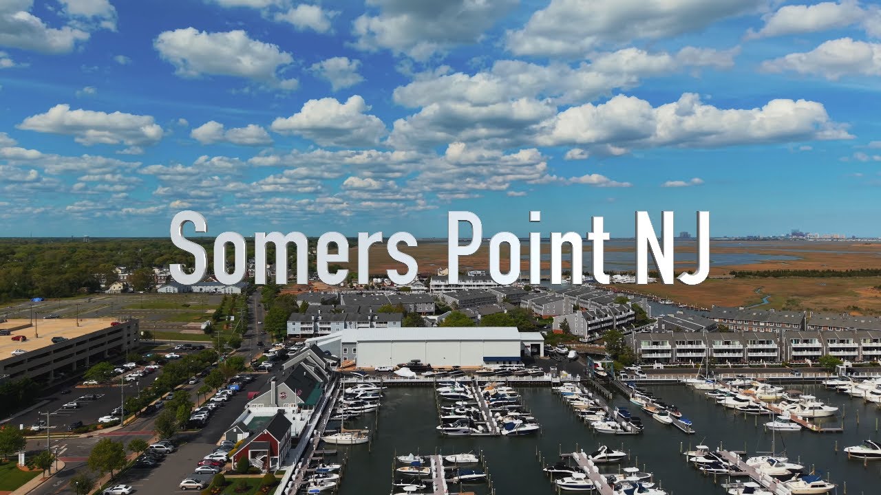 Somers Point NJ - On the Water - 4K Drone Video