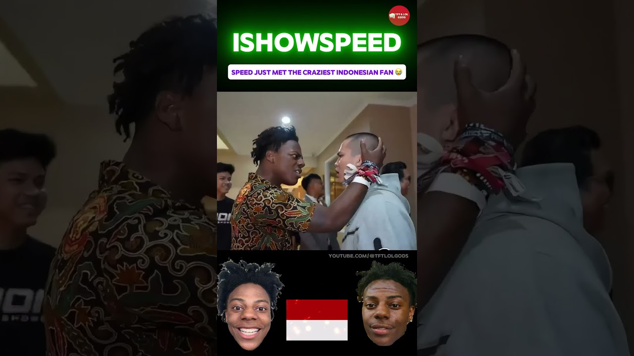 Speed just met the craziest Indonesian fan 😭 #ishowspeed  #indonesia #fans #fan