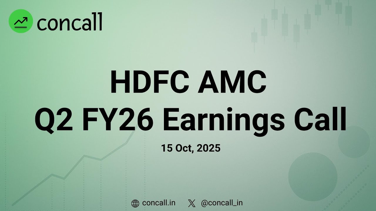HDFC AMC Q2 FY26 Earnings Conference Call | Concall.in