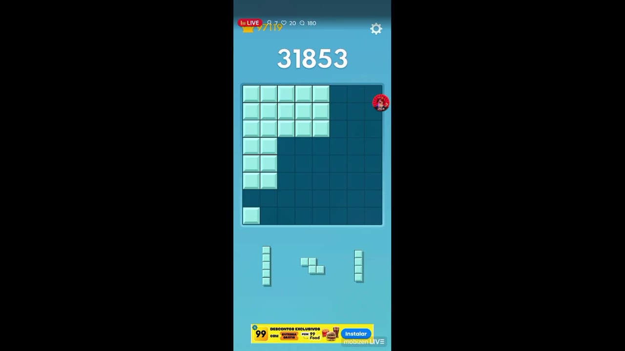 Jogando blockblast