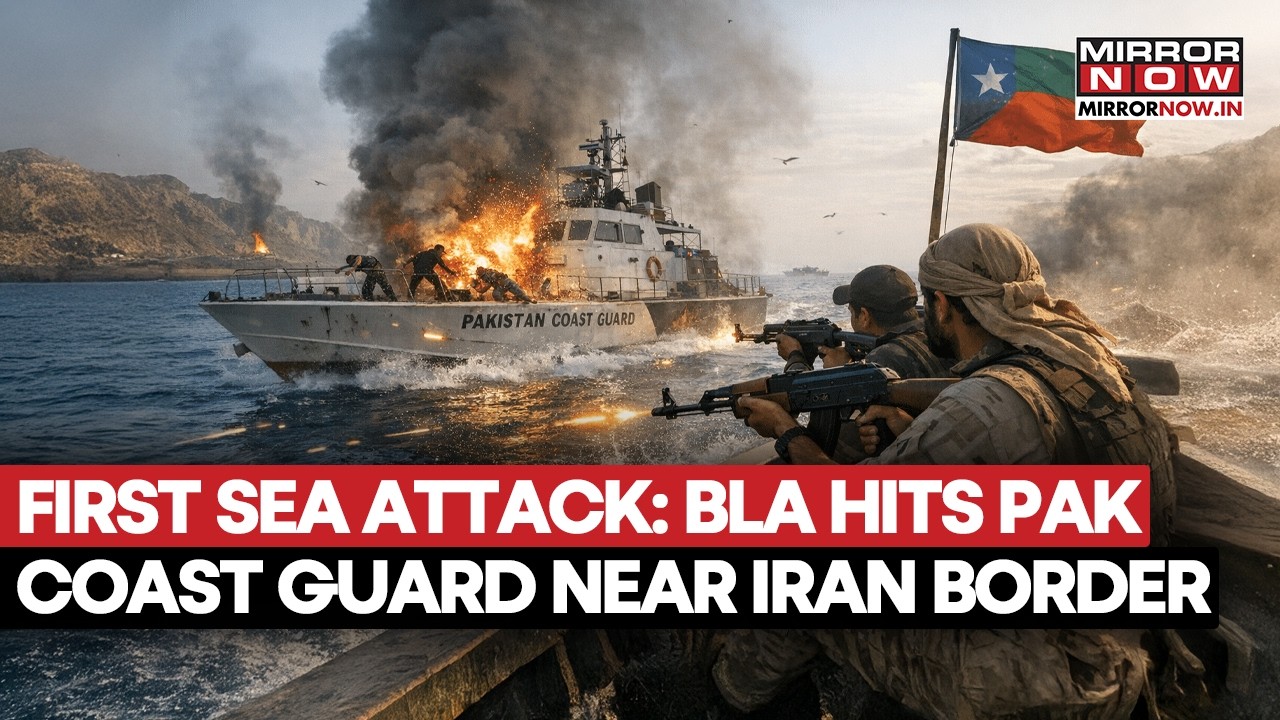 BLA Hits Pakistan Coast Gaurd Ship In First-Ever Sea Attack Near Iran Border, 3 Killed | Watch