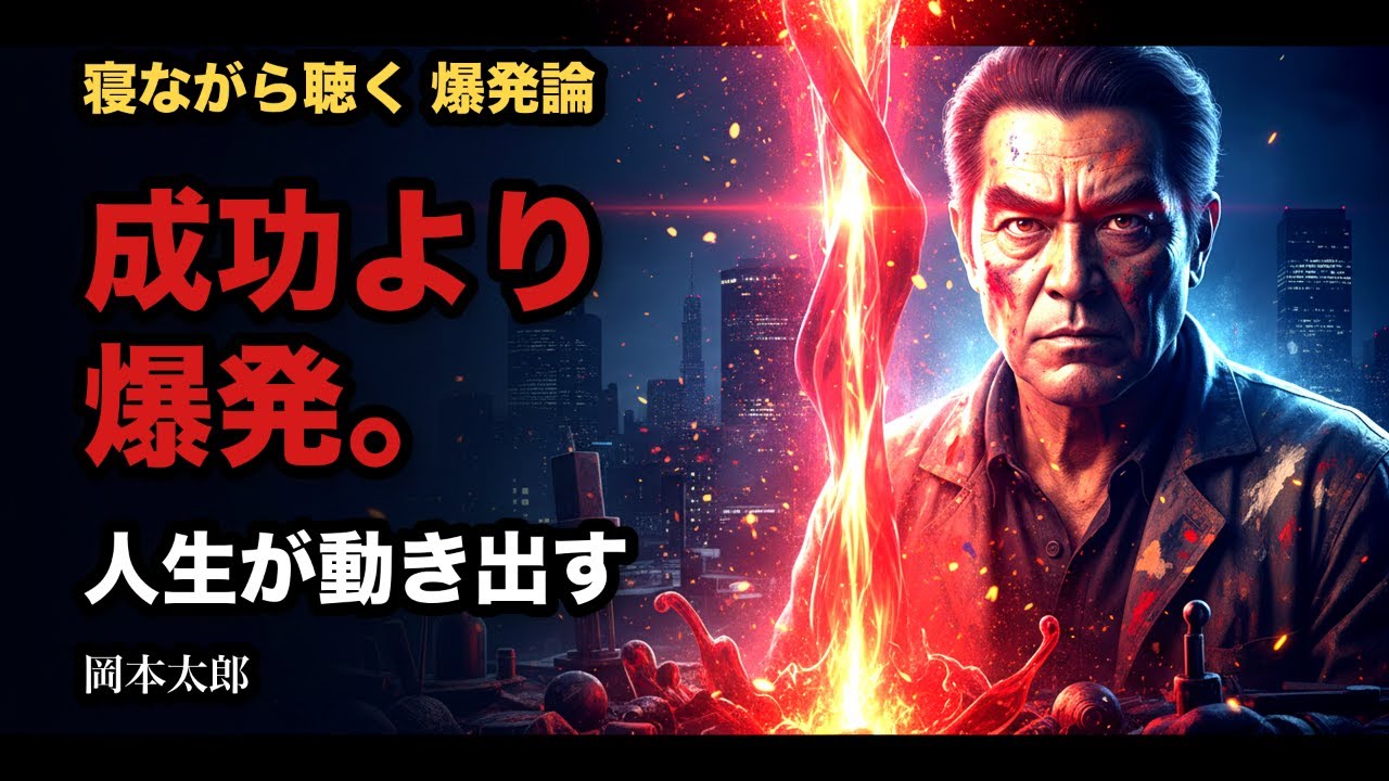 【岡本太郎流】成功よりも爆発を選ぶべき理由 |「寝ながら聞くだけ」枕元で流してください。朝、世界は輝いています。「脳の書き換え術」/潜在意識/睡眠導入/引き寄せ/