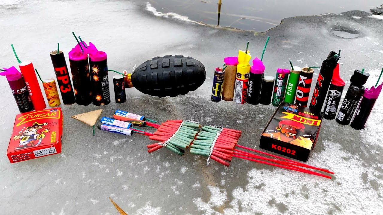 ✅🔥 БОМБОЧКИ В ВОДЕ И НА ЛЬДУ ❄️ ЛУЧШАЯ ПИРОТЕХНИКА 🔥 BIG FERECRACKERS vs ICE 🔥 ВЗРЫВАЮ ПЕТАРДЫ