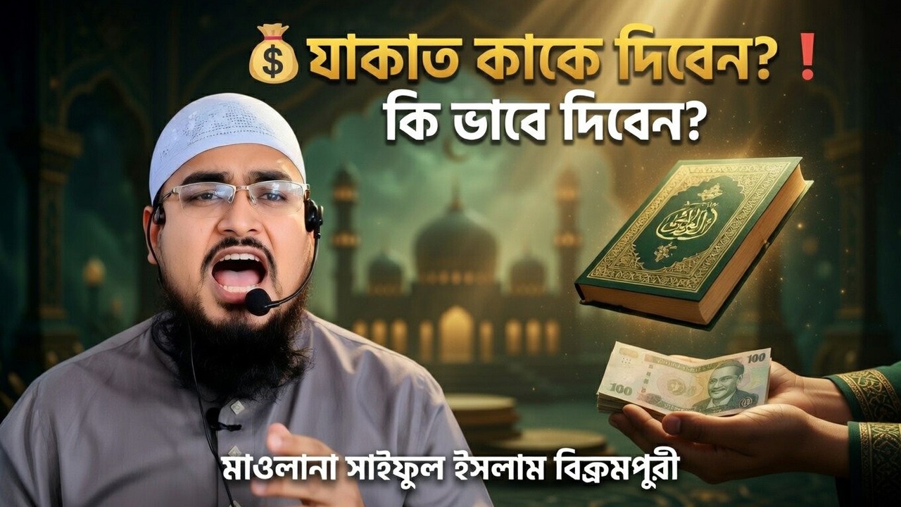 যাকাতের টাকা কোথায় দিবেন? ভুল করলে গুনাহ হবে | মাওলানা সাইফুল ইসলাম বিক্রমপুরী | 01767-341694 | Waz