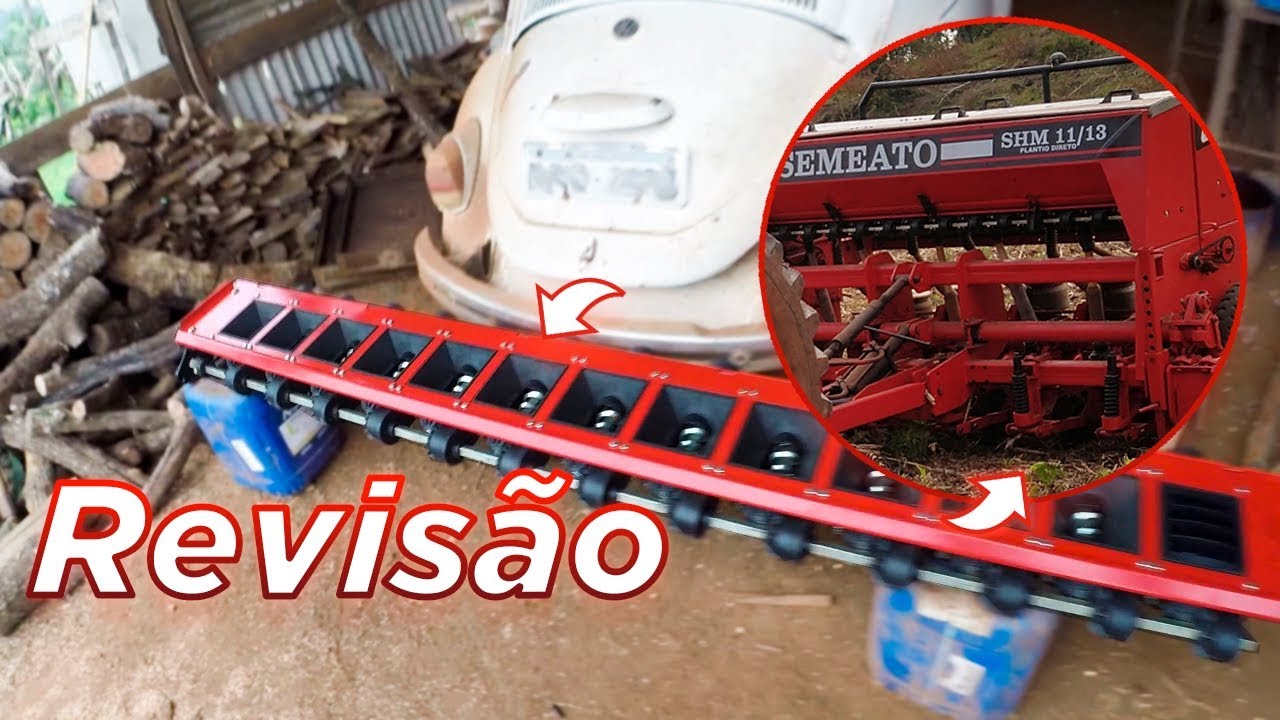 TROCANDO O SISTEMA DE ADUBO DA PLANTADEIRA SEMEATO SHM 11/13