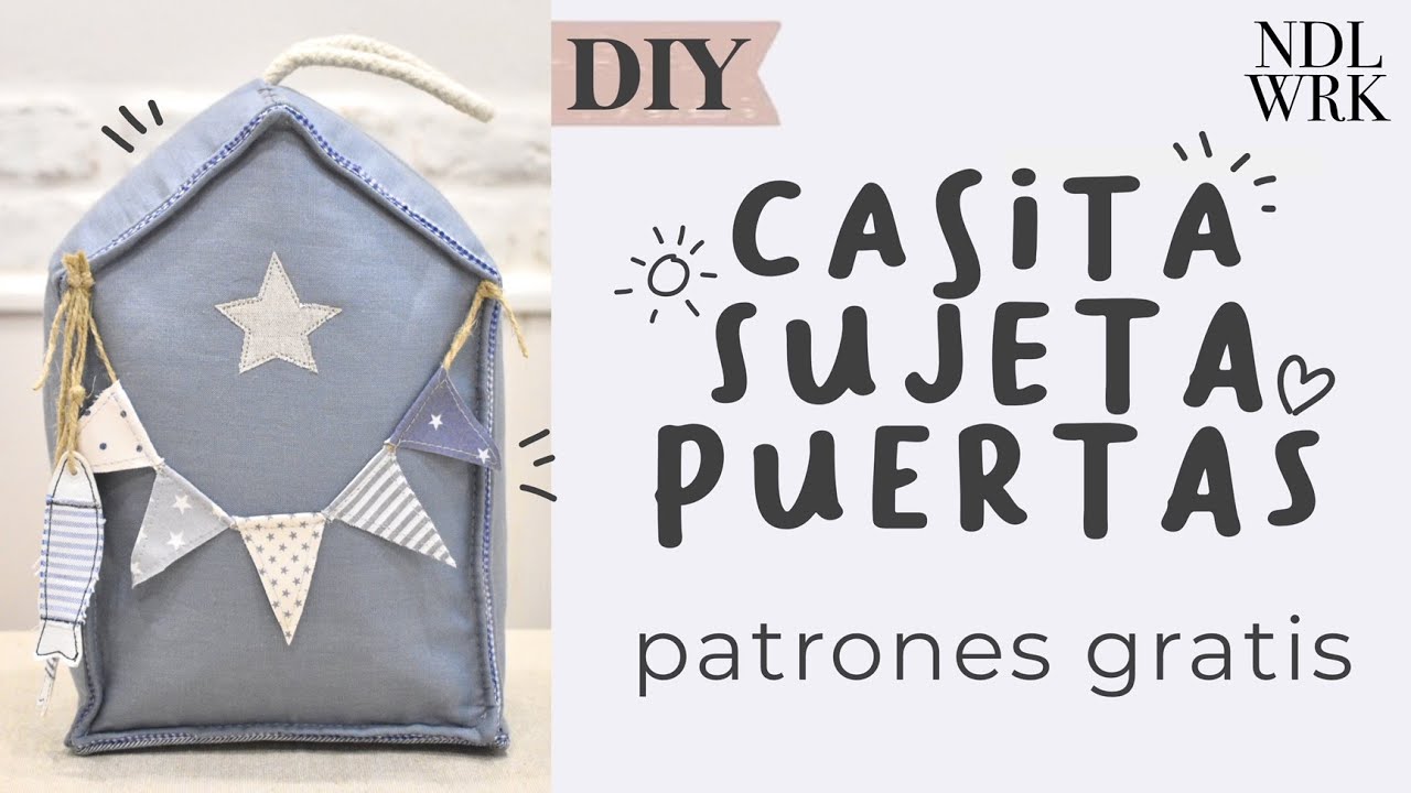 Casita Veraniega Sujeta Puertas / Peso para Puertas DIY (PATRONES GRATIS) - Needlework