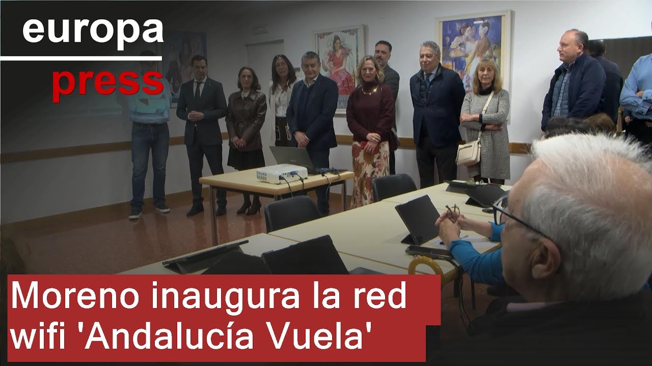Moreno inaugura la Red Wifi Andaluc&iacute;a Vuela, 