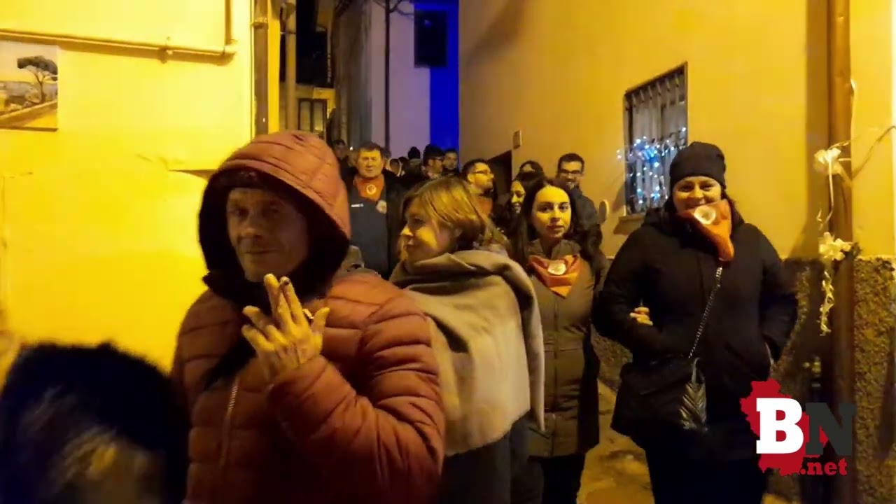 Fiaccolata della pace a Terranova di Pollino in onore della della Madonna del Pollino