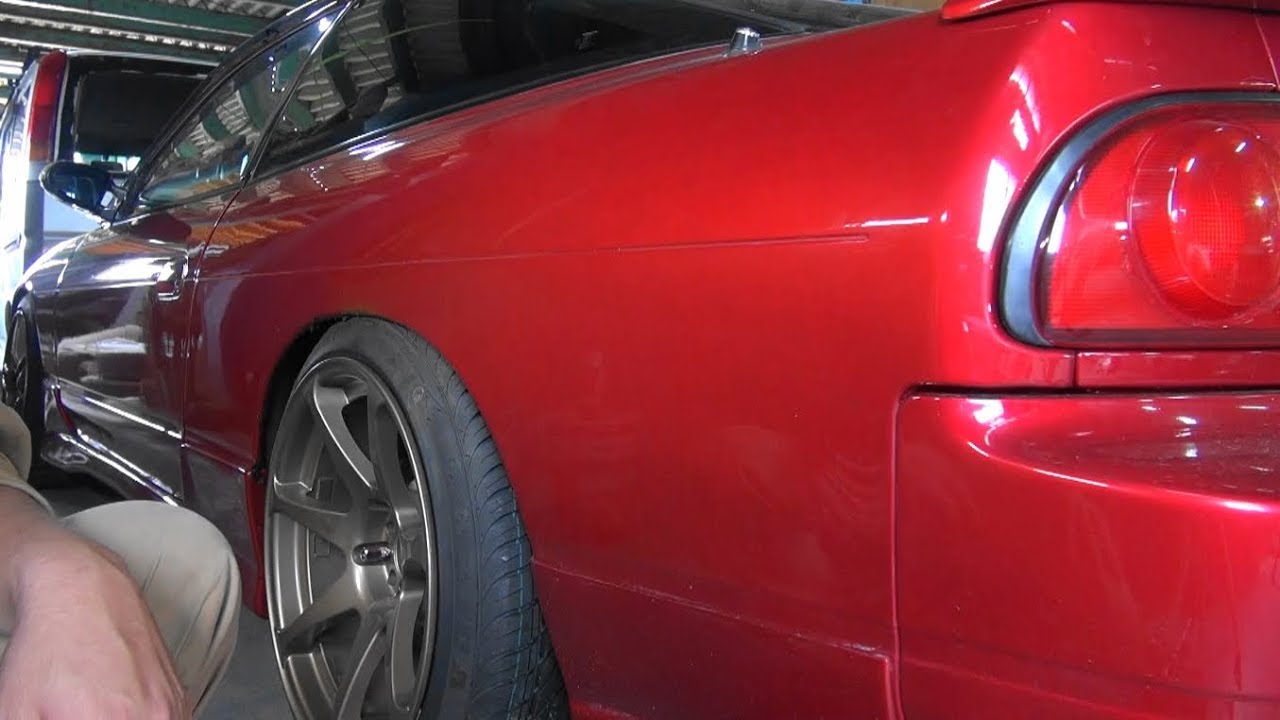 180ＳＸのリアフェンダーを叩き出す（シバキ方編）