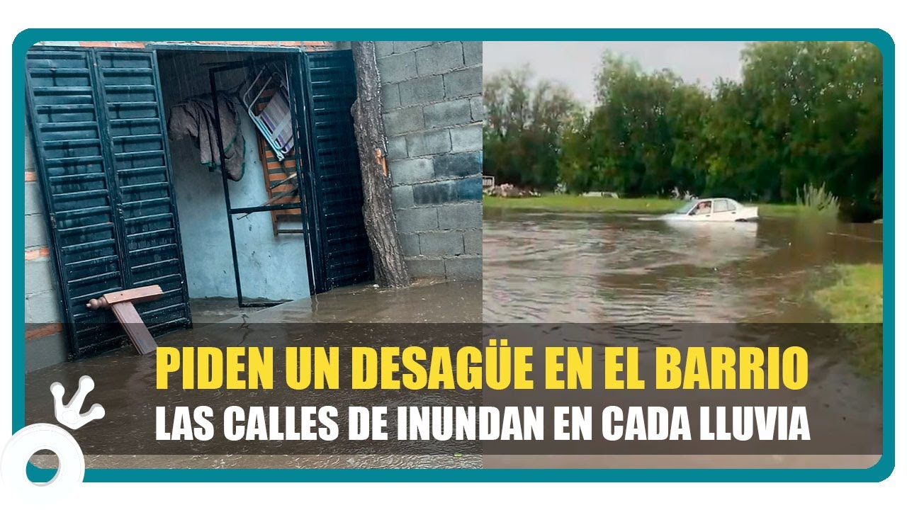 Piden un desagüe en el barrio las calles de inundan en cada lluvia