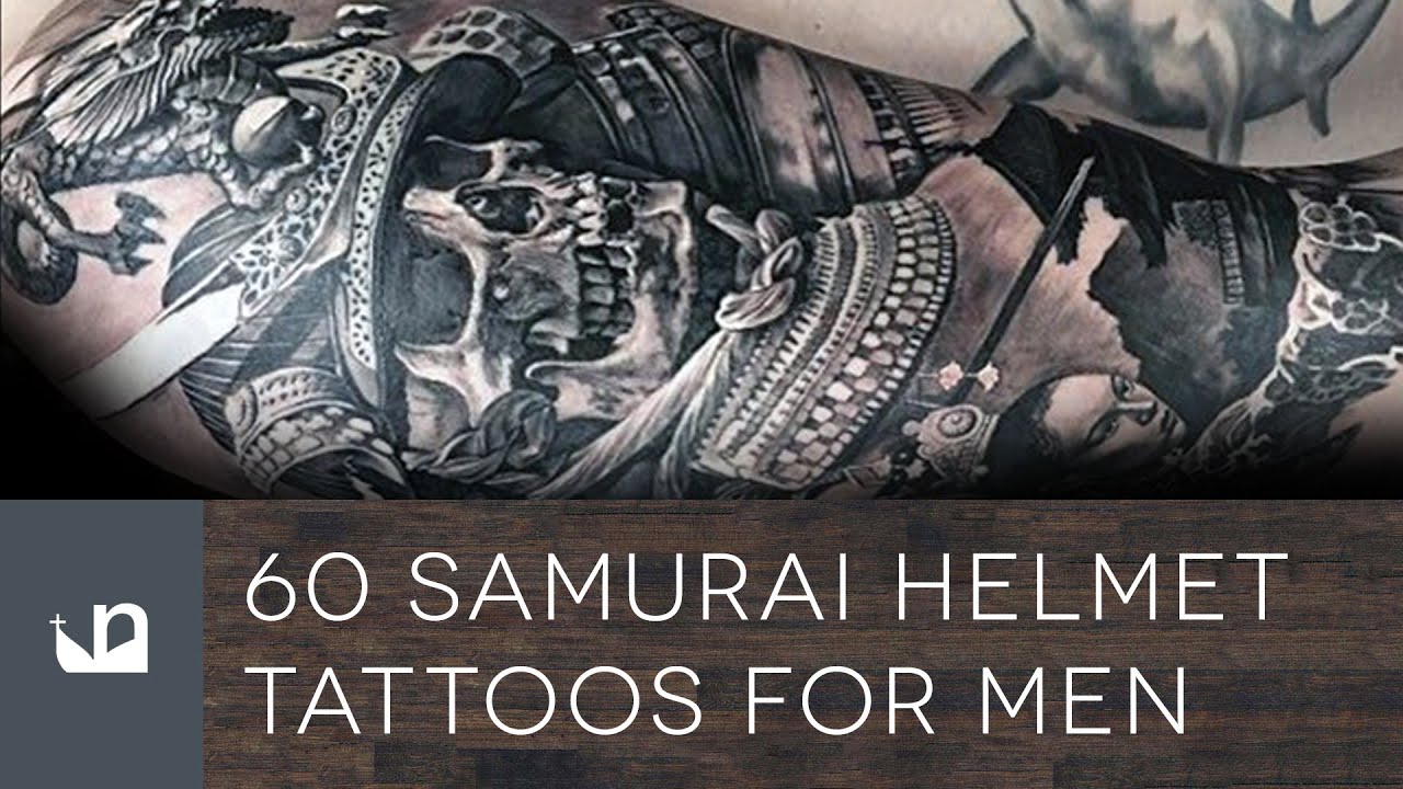 60 Samurai Helmet Tattoos For Men - Kabuto Ink