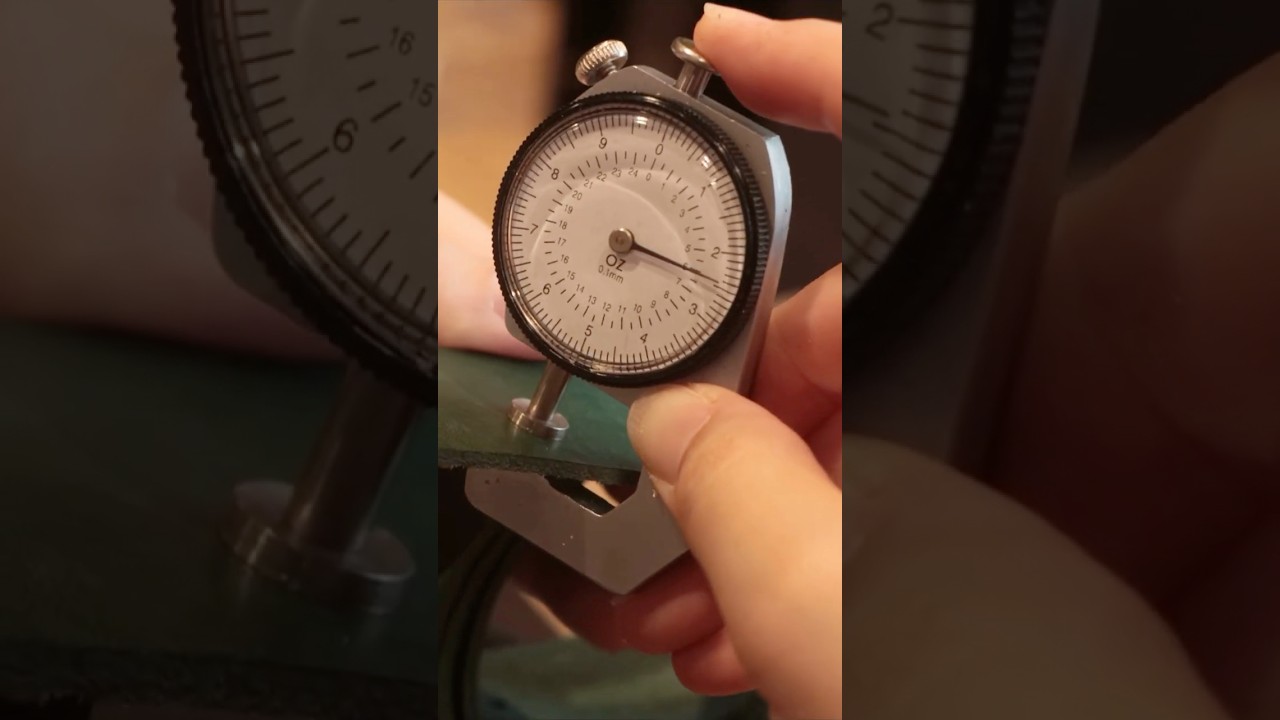 Portable Precision! Leather Thickness Gauge for Perfect Cuts Anywhere #LeatherTools #ThicknessGauge