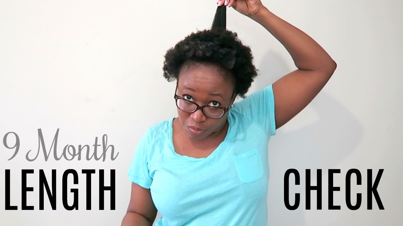 LENGTH CHECK 4C NATUAL HAIR • 9 Months Post Big Chop | Ti Sonders