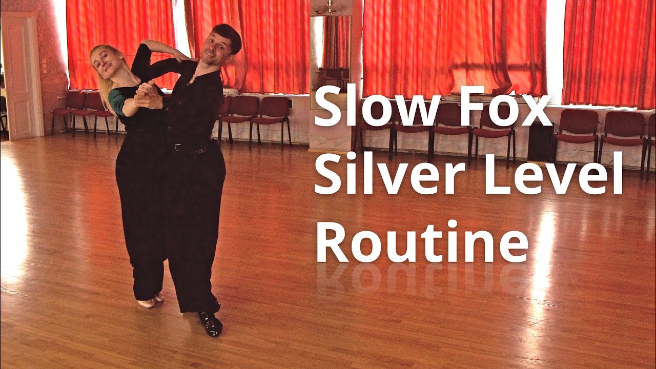 Slow Foxtrot Silver Level Choreography | Hover Telemark to Hover Feather, Outside Swivel