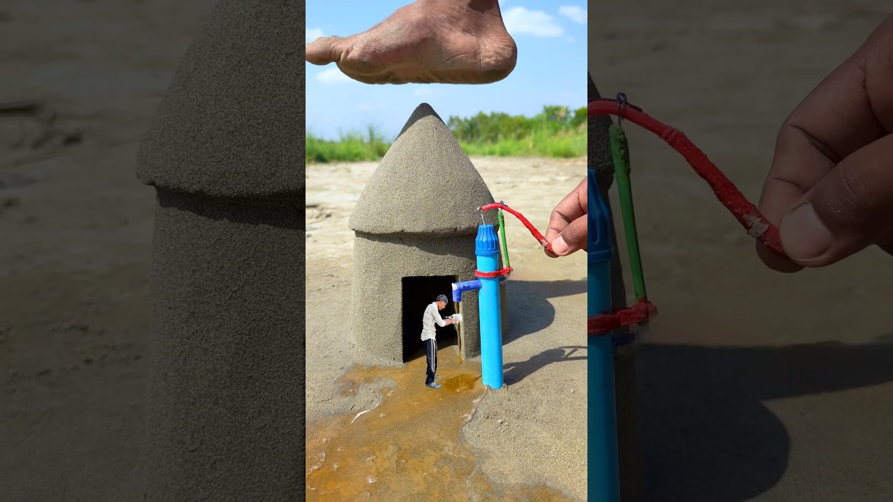 Craziest water 🚿 pump amazing videography idea 💡❤️ #shorts #funny #magic