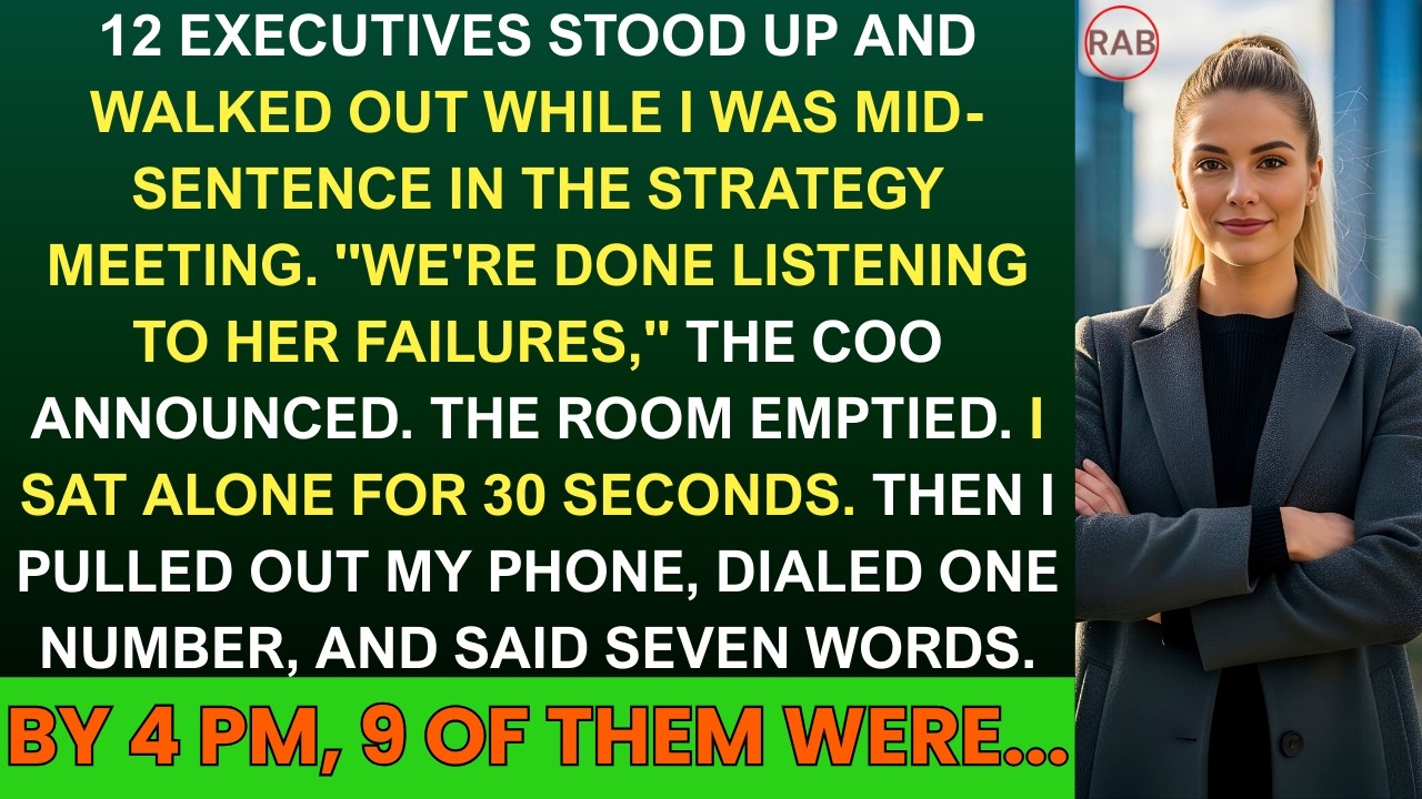 During My Presentation The Entire Executive Team Walked Out - So I Called One Person