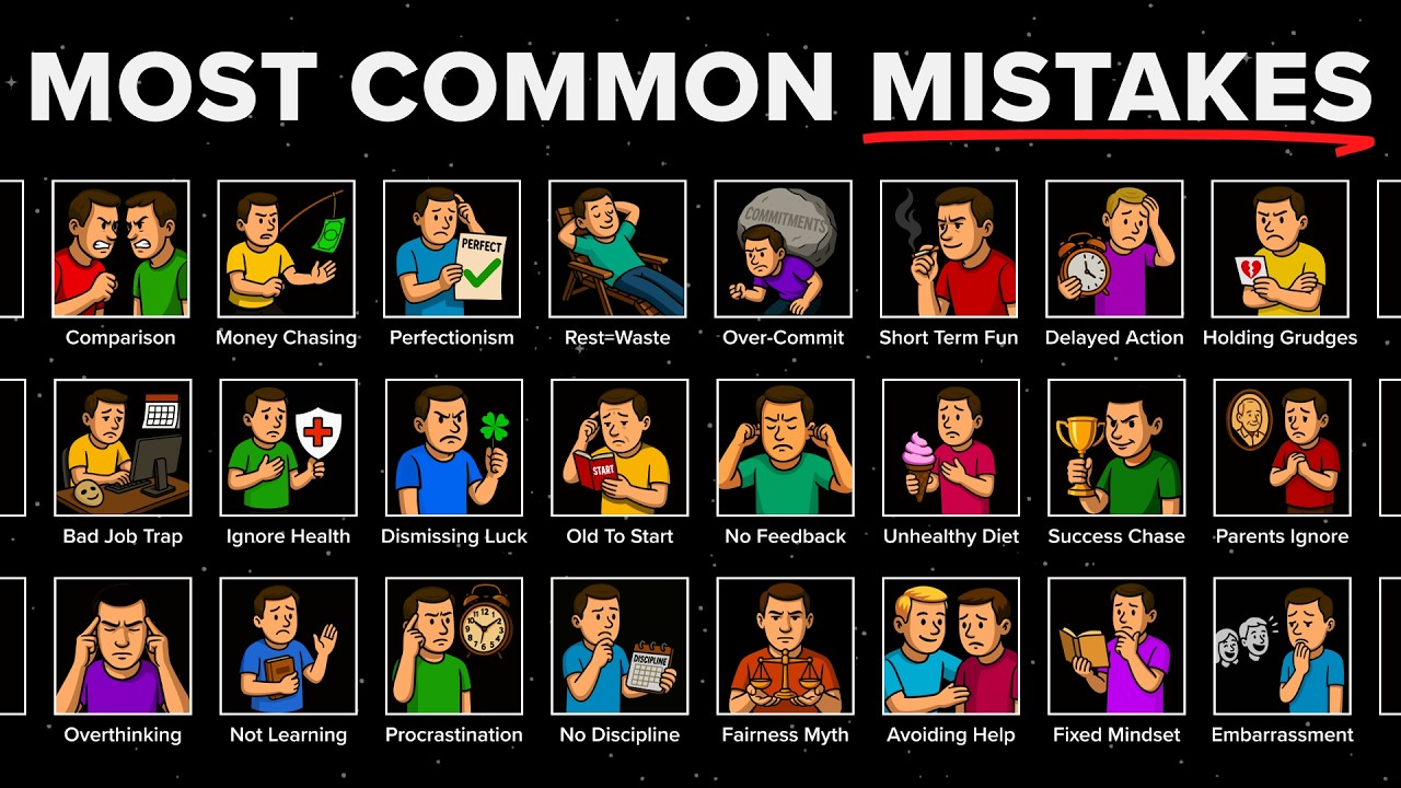 The Most Common Life Mistakes Explained to Fall Asleep to