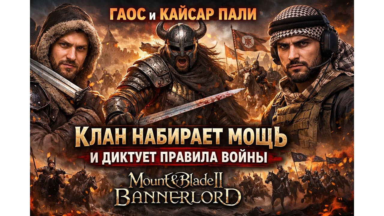 Гаос и Кайсар ПАЛИ — Клан набирает мощь и диктует правила войны | Mount & Blade II: Bannerlord