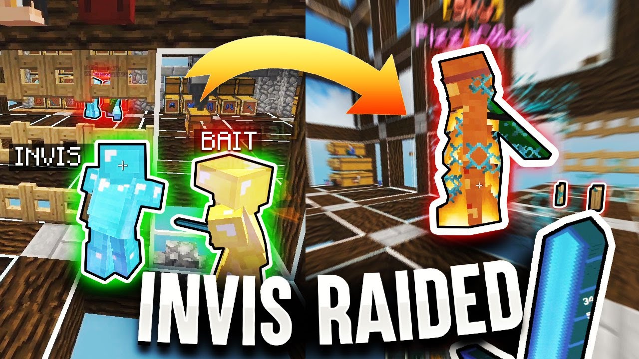INVIS RAIDING A SKYBASE WITH A FAKE BARD *RAIDABLE* | Minecraft HCF
