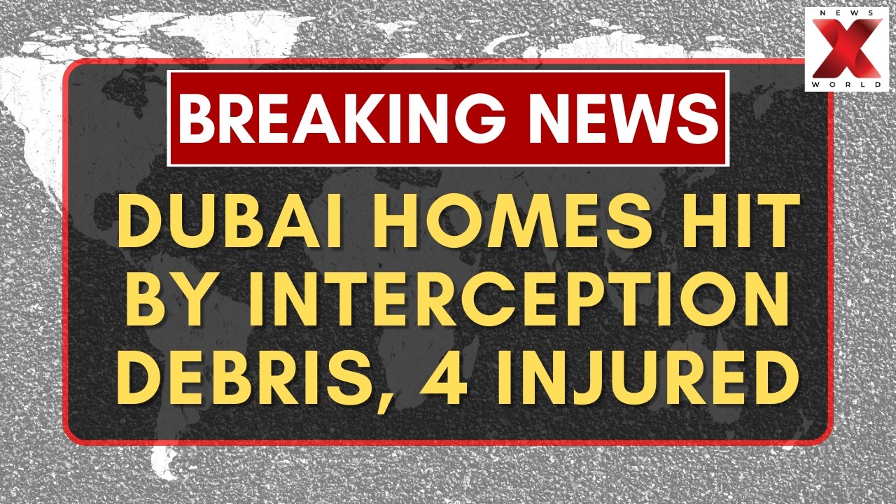 Dubai Confirms Injuries After Interception Debris Hits Residential Area | Iran Strikes | NewsX World