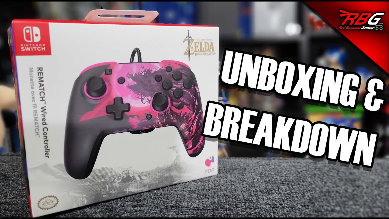 PDP REMATCH Nintendo Switch Wired Controller Unboxing & Breakdown - Red Bandana Gaming