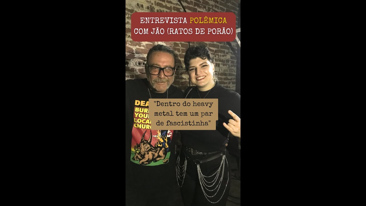 METALEIRO REAÇA? Entrevista polêmica com Jão (Ratos de Porão) - 25.10.2024 - AMANDA MISTURINI