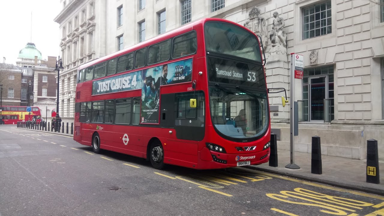 Full Journey on the Route 53 (13015 BN14WAJ) Volvo B5LH Wright Eclipse Gemini 3 Stagecoach London