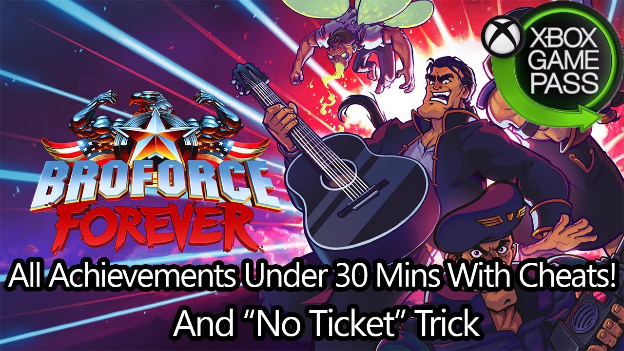 Broforce - 100% Achievement Guide, Less than 30 Mins With Cheats! (PC Gamepass Only)