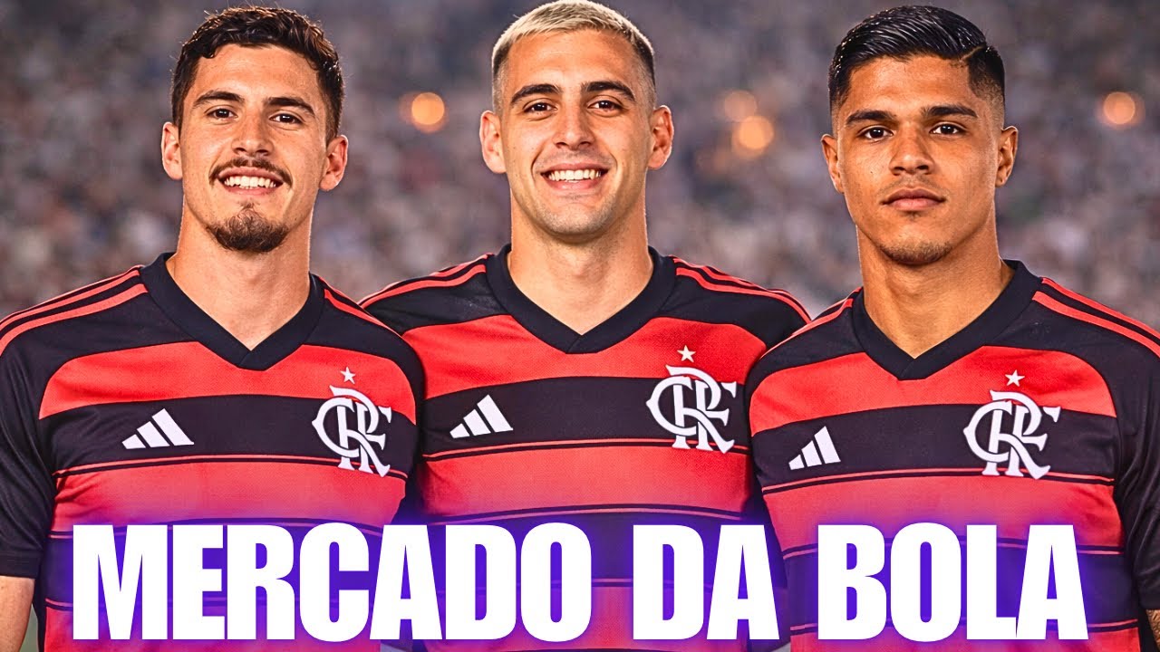 FLAMENGO EM BUSCA DO 9: OS 3 NOMES QUE PODEM RESOLVER O ATAQUE DO FLA (mercado da bola)