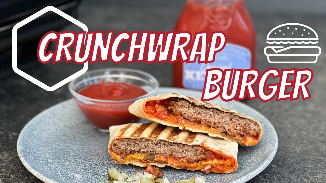 Crunchwrap Burger im OptiGrill