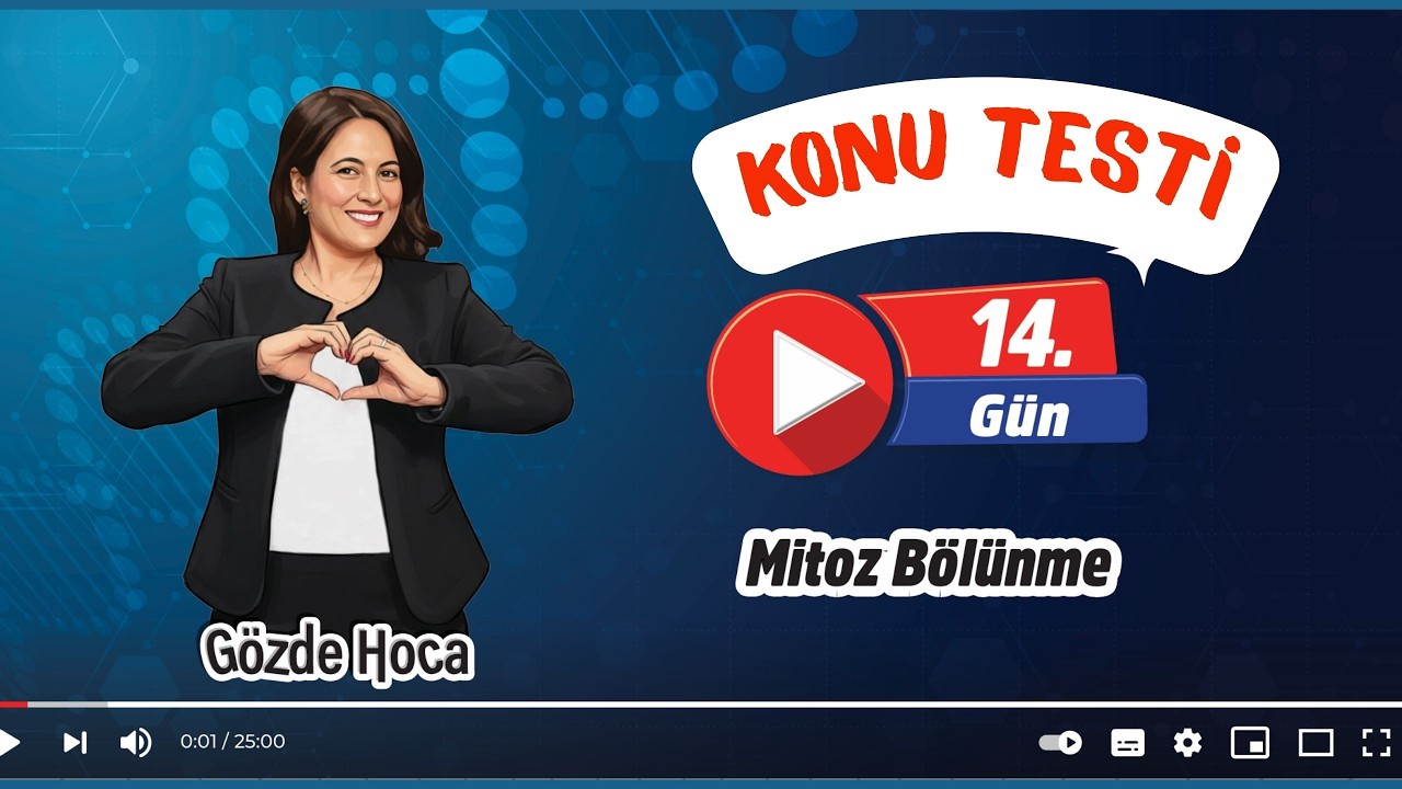 14.GÜN - MİTOZ BÖLÜNME SORU ÇÖZÜMÜ