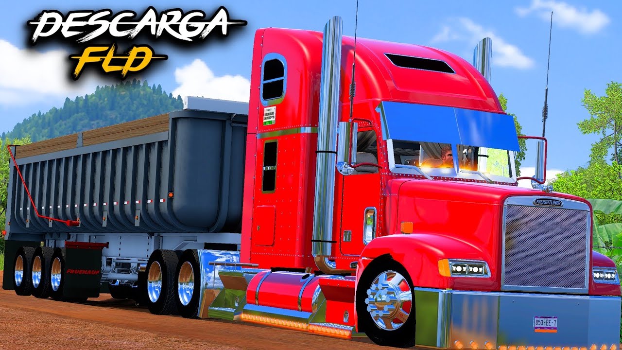 DESCARGA FREIGHTLINER FLD 120 BIEN PERRON MEXICANO 🍅💯, MOD ATS 1.56..