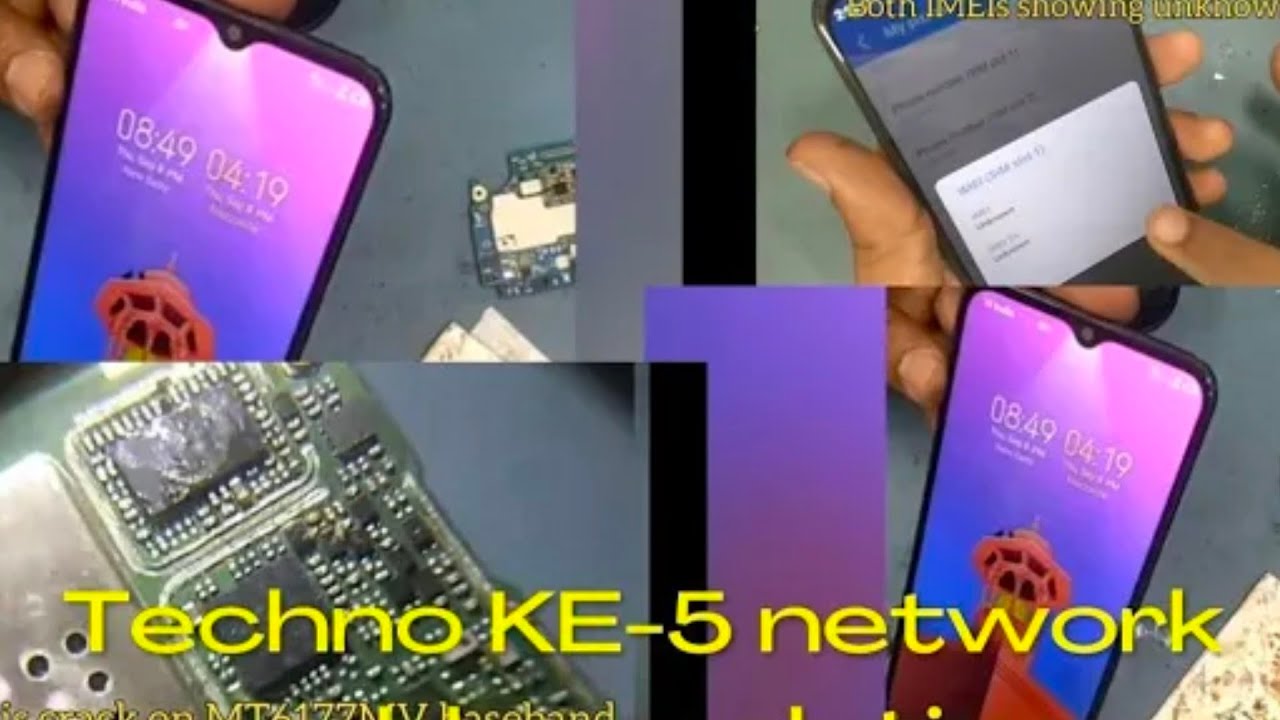 Tecno KE-5 No network, no sim problem solution 