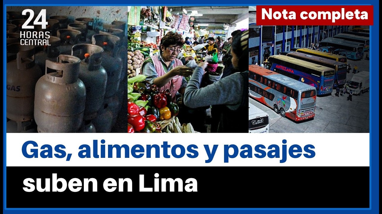 Sube precio de alimentos y pasajes en el transporte público en Lima