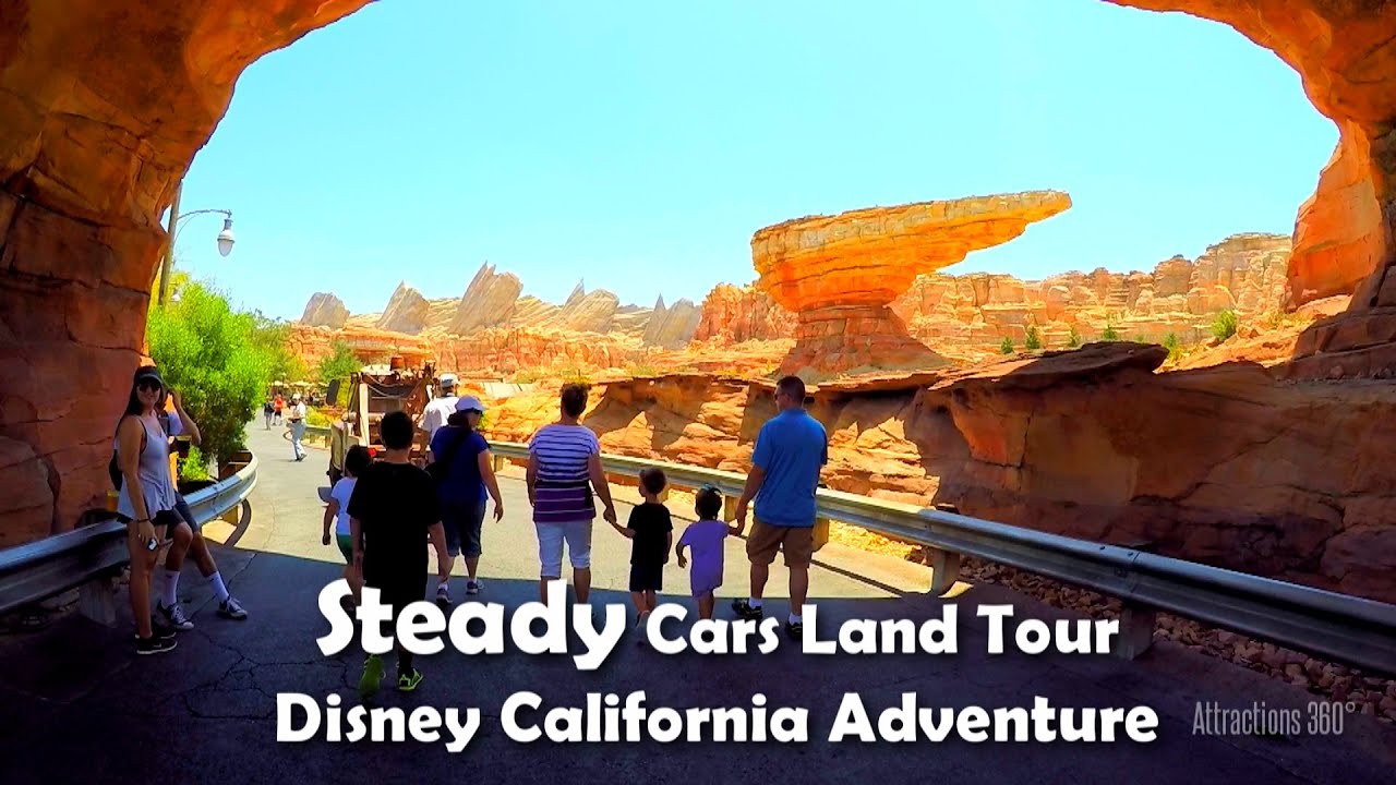 [HD] Full Steady Tour of Cars Land at Disney California Adventure 2016