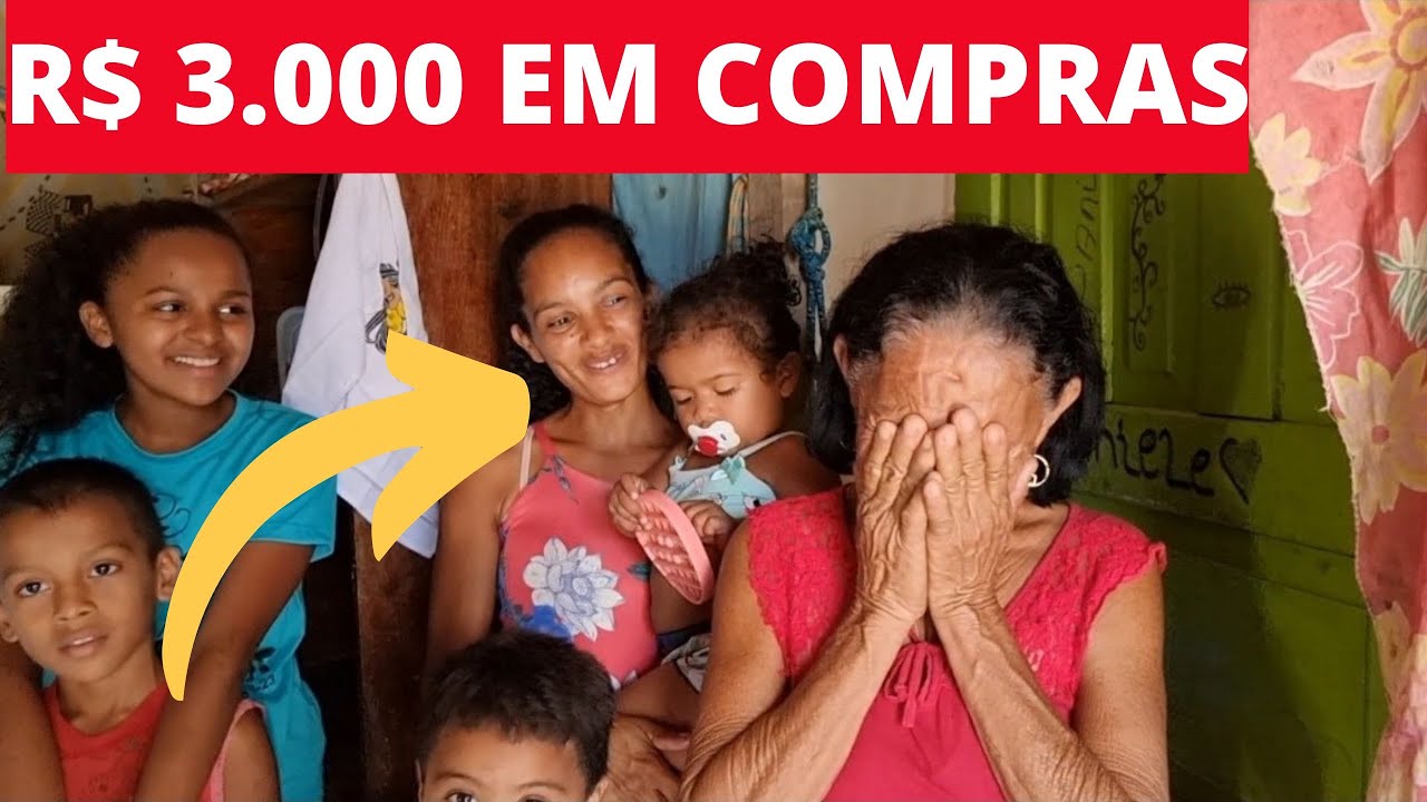 VÓ MARIA CHORA AO GANHAR R$ TRÊS MIL EM COMPRAS! UM SONHO!
