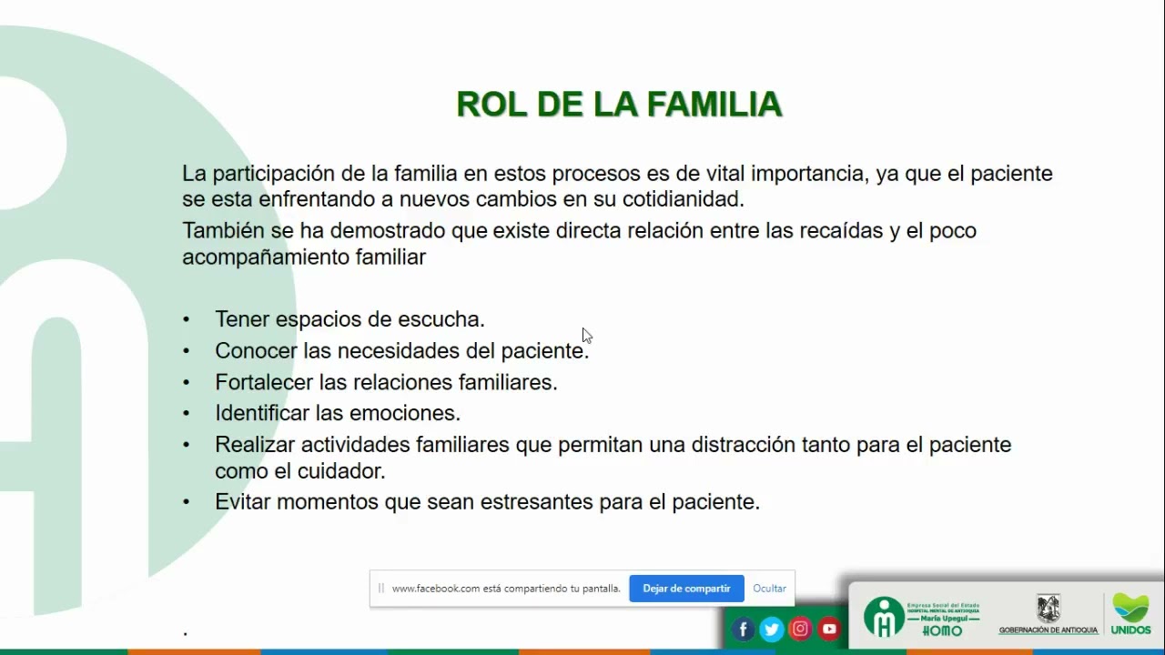 Importancia de la familia en el acompañamiento al paciente con enfermedad mental