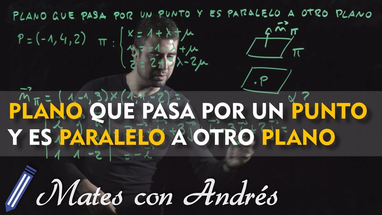 PLANO que pasa por un PUNTO y es PARALELO a otro PLANO