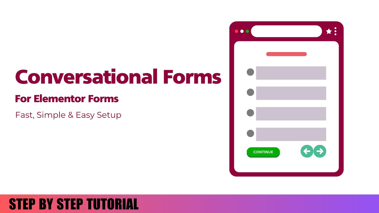 How To Create Conversational Forms for Elementor Forms
