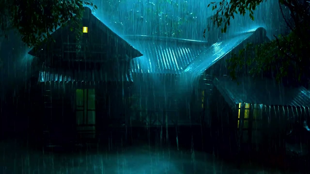Lluvia Fuerte En El Techo Para Dormir Profundamente Y Aliviar El Insomnio Nocturno