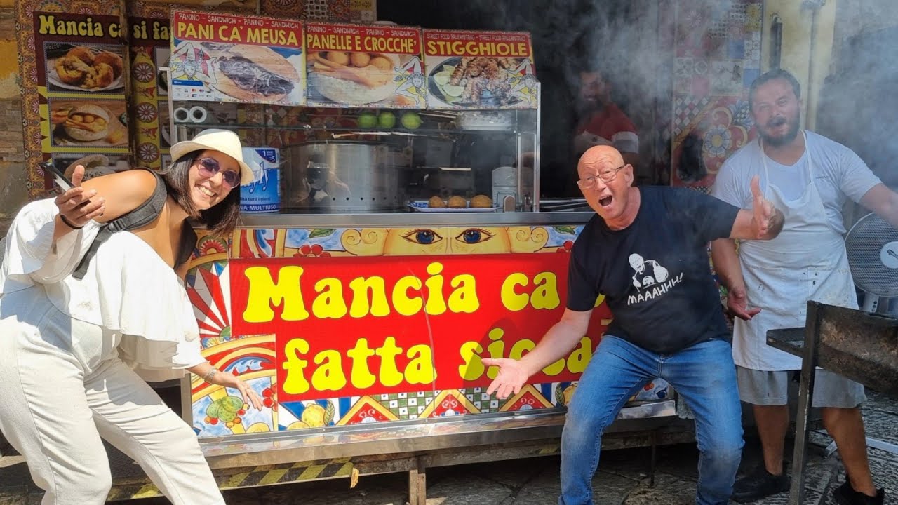 Street Food Live da Riccardo al mercato di Ballarò, Palermo (Sicilia)
