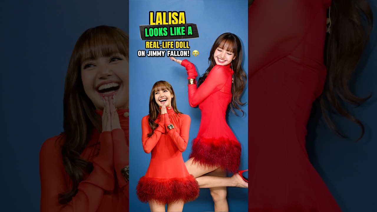 LALISA Looks Like A REAL-LIFE DOLL On Jimmy Fallon! 😭🔥 #lisa #blackpink #shorts