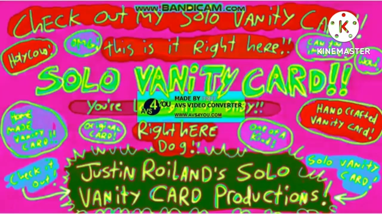 Justin Roiland's Solo Vanity Card Productions Il Vocodex Effects
