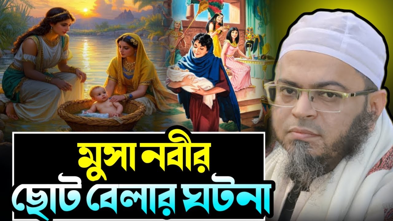 মুসা নবীর ছোট বেলার অলৌকিক ঘটনা শুনে চোখে পানি চলে আসবে | মুফতি নাসির উদ্দীন আনসারী | waz studio