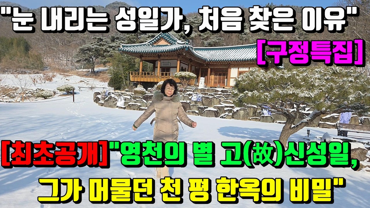 눈 내린 산사, 고독한 한옥에서 만난 '영원한 스타' 신성일 은막의 별을 추억하며...영천이 고향인 난 왜 이제서야 그곳을 찾아갔을까?#신성일 #배우신성일